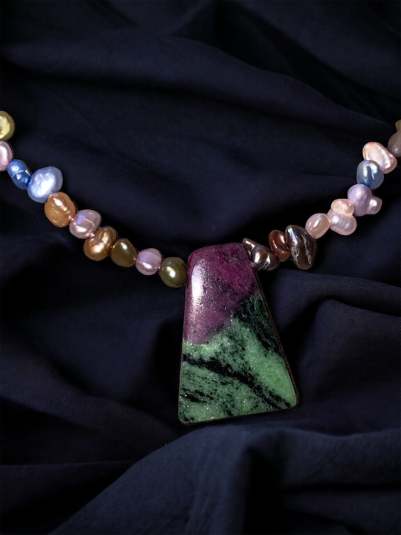 Ruby Perlenhalskette