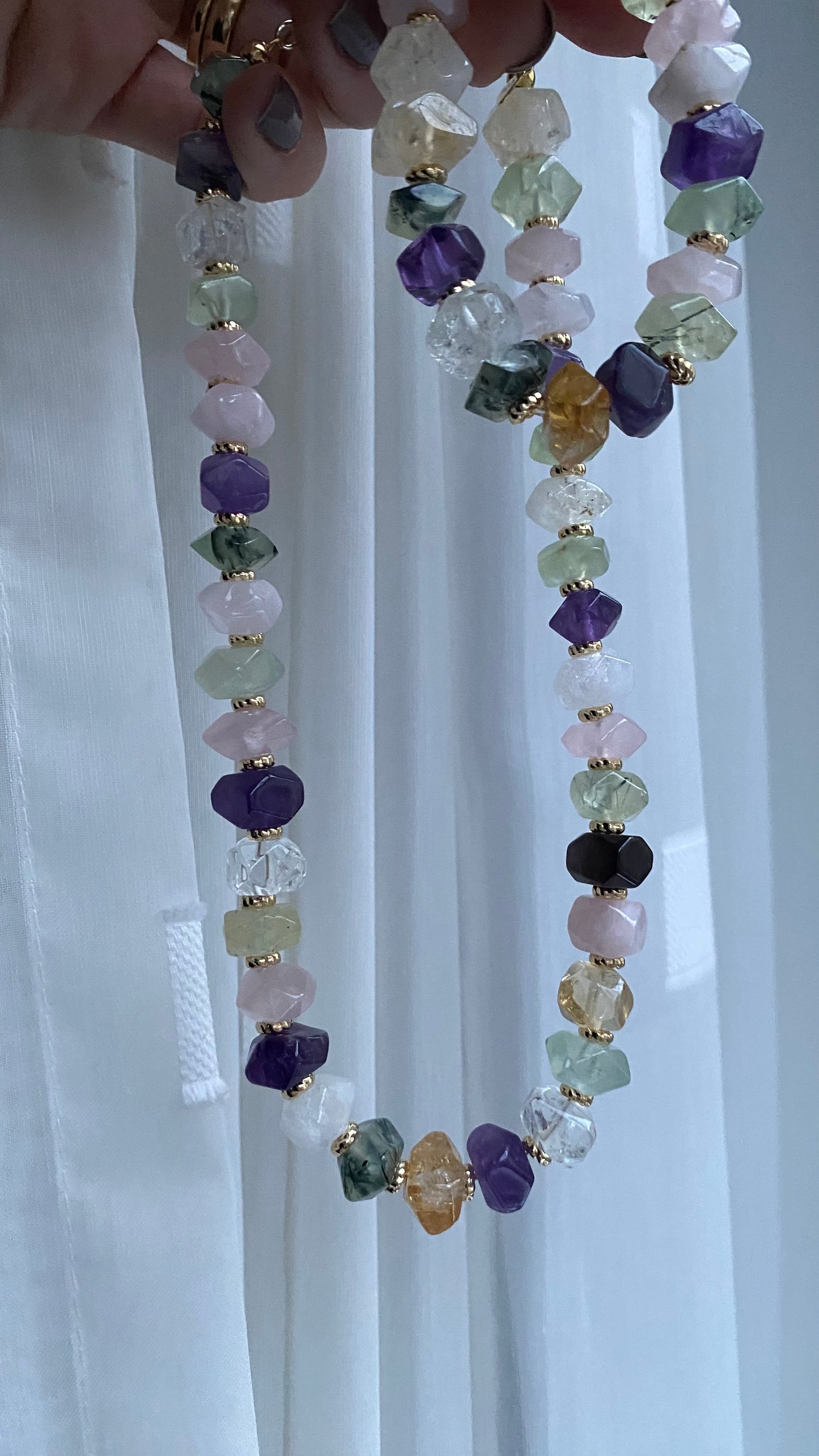 Multi-Halbedelstein Armband