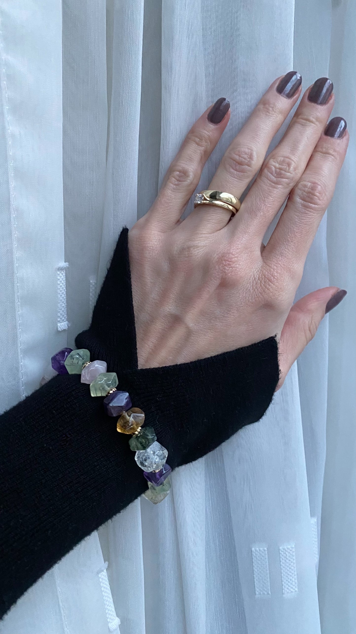 Multi-Halbedelstein Armband